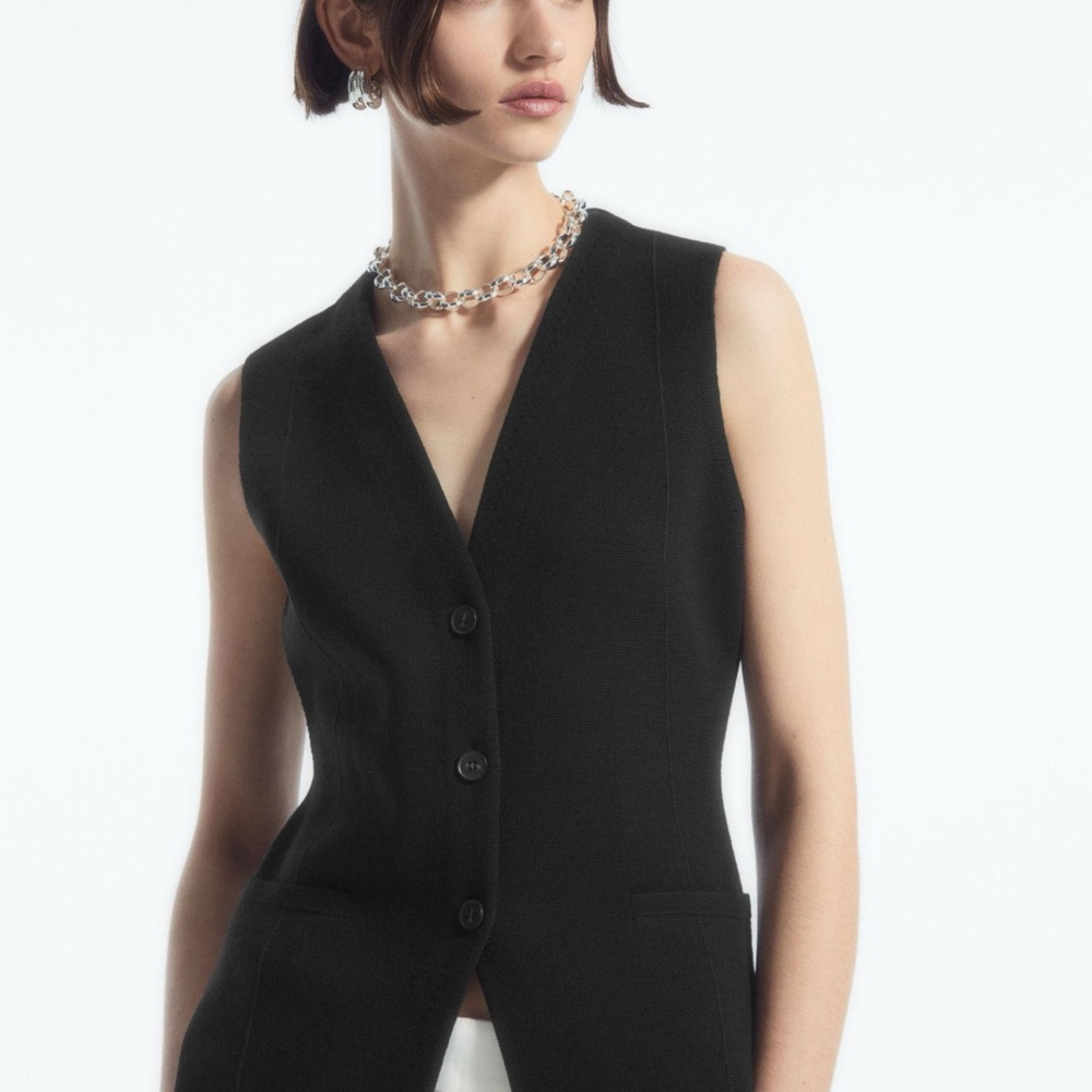 COS button up vest